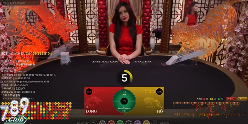 Long Hổ 789Club - Game Dễ Chơi Dễ Trúng Với Mọi Newbie 2 Casino Long Hổ với đặc trưng 2 linh vật Long và Hổ