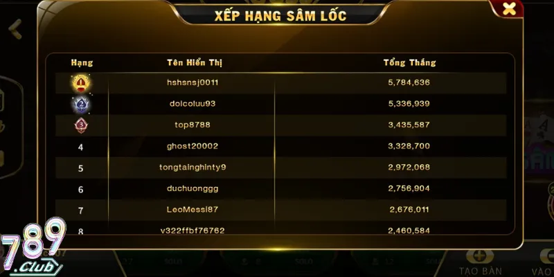 Đánh Sâm Lốc 789Club Có Thưởng Hot Với 4 Bước Chi Tiết 3 Sâm 789Club hứa hẹn mang lại tiền thưởng chất