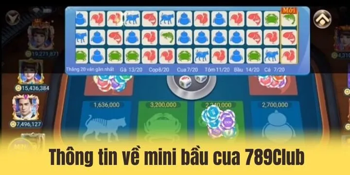 Mini bầu cua 789Club - Chinh phục ván cược hot cho game thủ việt 2 Mini bầu cua 789club đầy thú vị cho người chơi